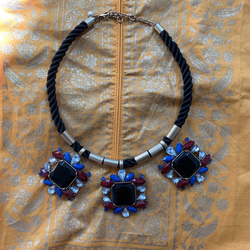 J. Crew Rope and Gemstone Necklace ✨✨